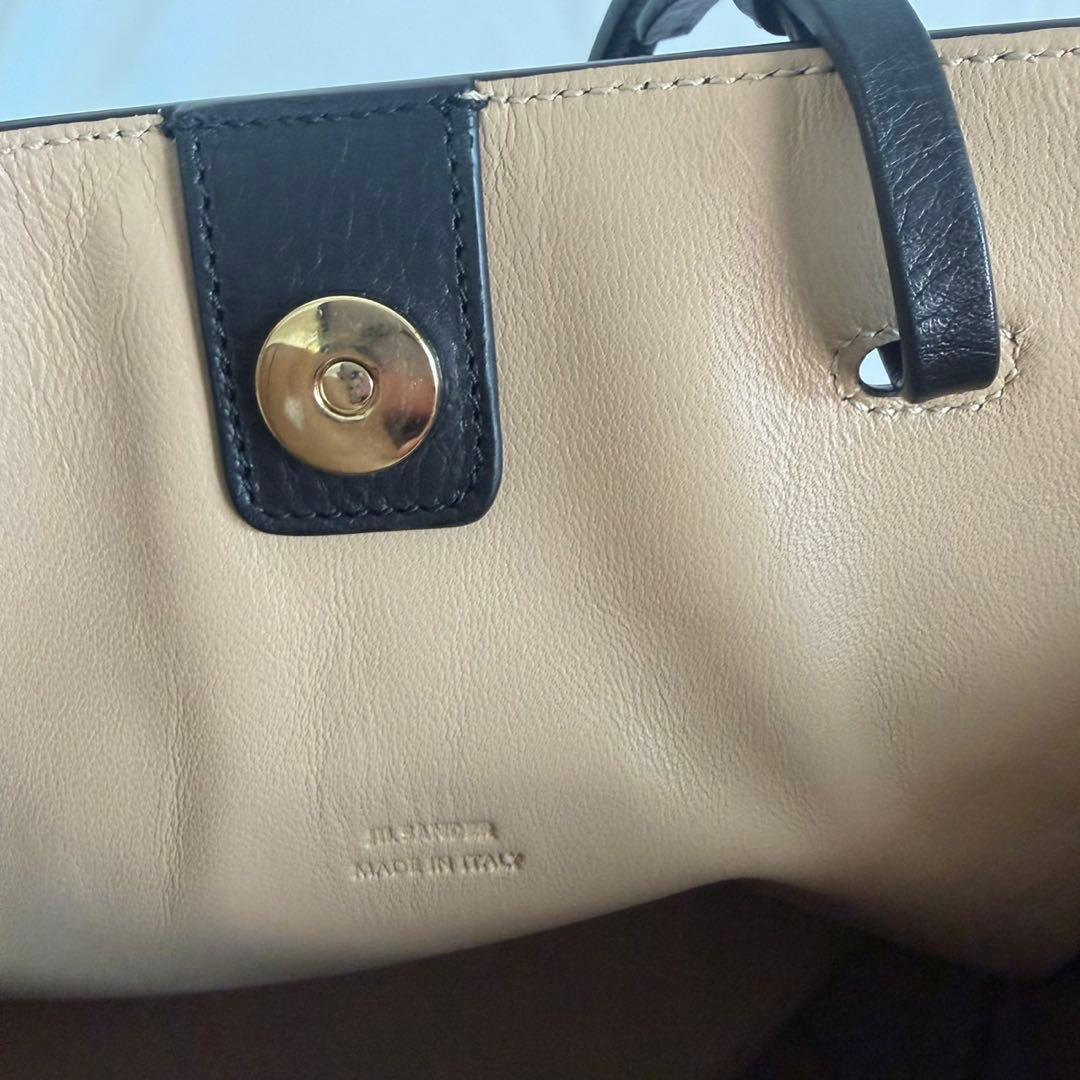 ジルサンダー トートバッグ　ブラック　レザー　JIL SANDER