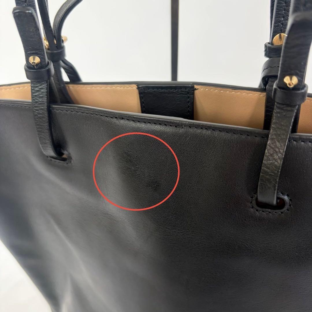 ジルサンダー トートバッグ　ブラック　レザー　JIL SANDER