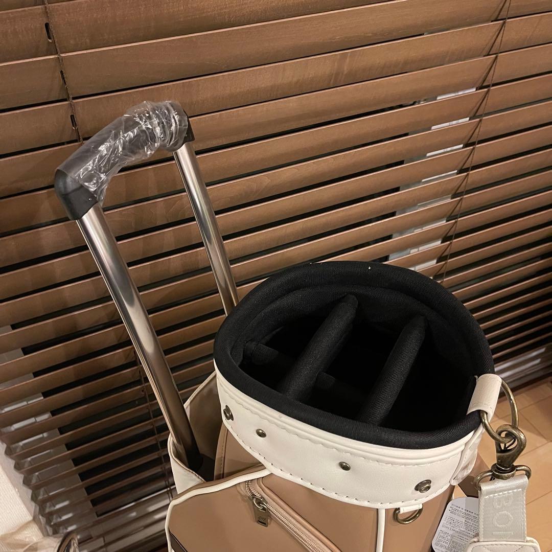 25新作 MALBON マルボンゴルフ キャスター付き キャディバッグ ブラウン