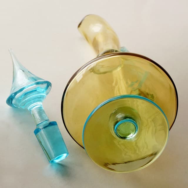 アンティーク フランス製 リキュール アペリティフ デキャンタ ペア