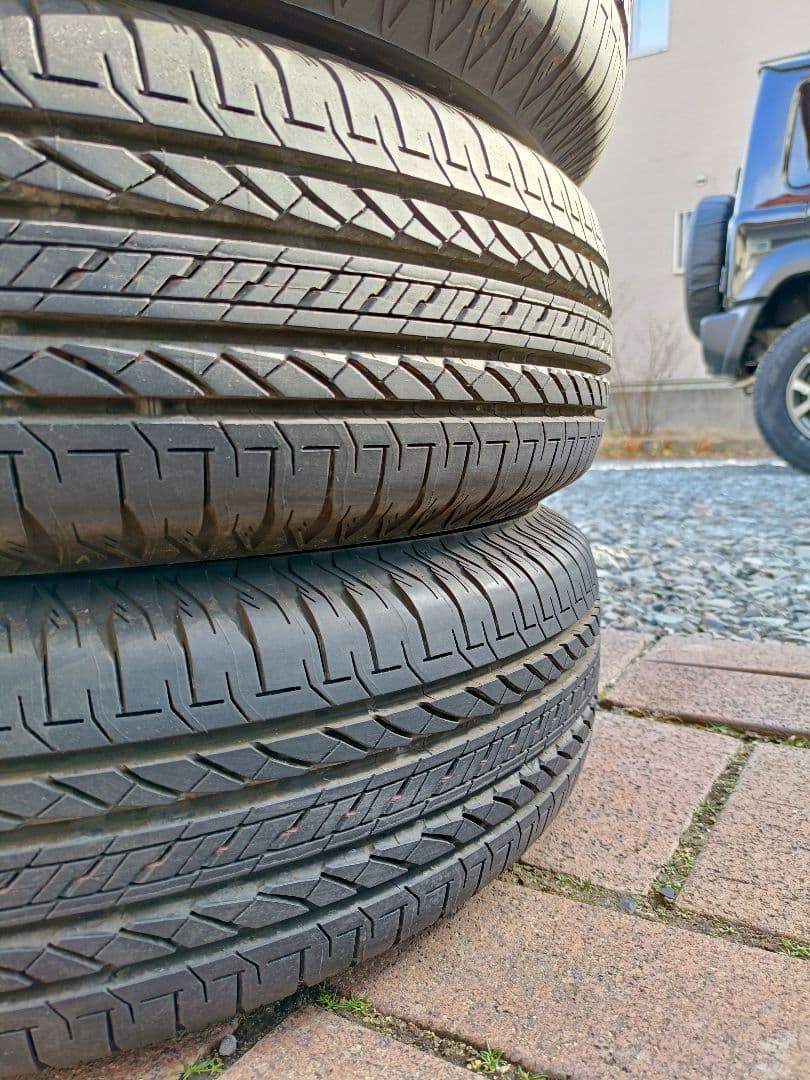新車外し ジムニーノマド 2本タイヤセット 195/80R15