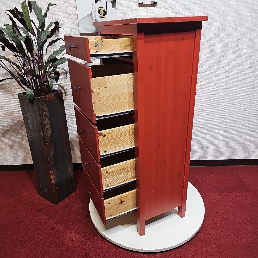 東京23区内送料無料 IKEA 廃盤 収納 タンス 赤