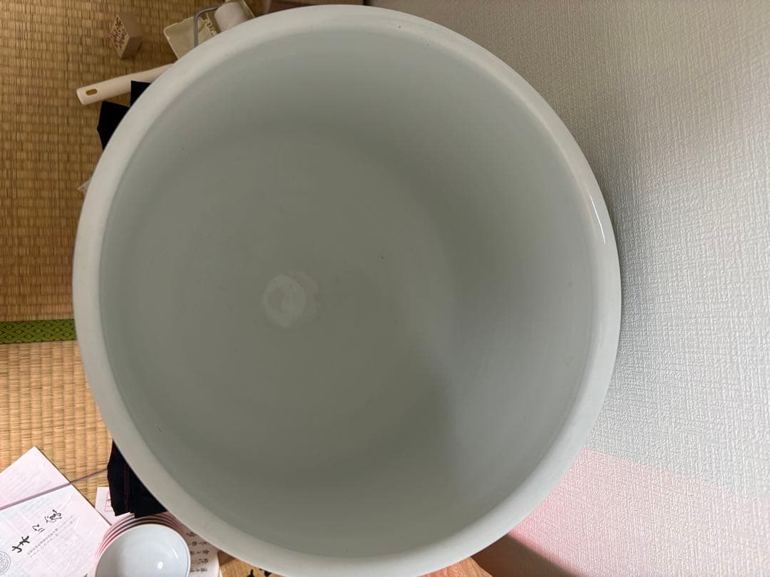 藤井朱明 壺 飾り壺 花器 日展人気作家 花瓶 有田焼 特大雪景色 共箱なし