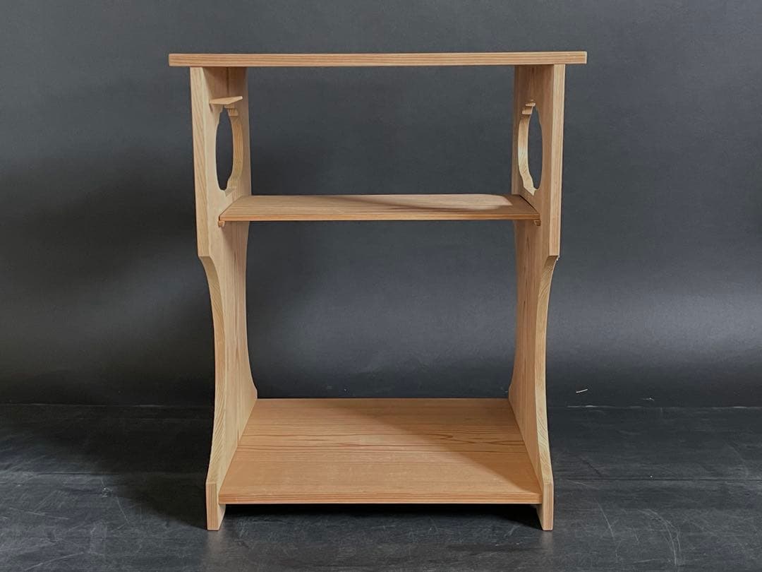 【美品】「母」裏千家 玄々斎好 杉棚 玄々棚 紙箱 茶道具 （121F①）