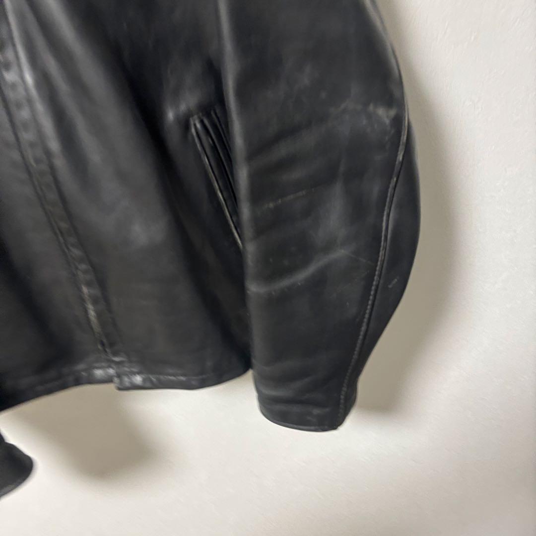 人気✨schott 641 レザージャケット　シングルライダース　本革　40 黒
