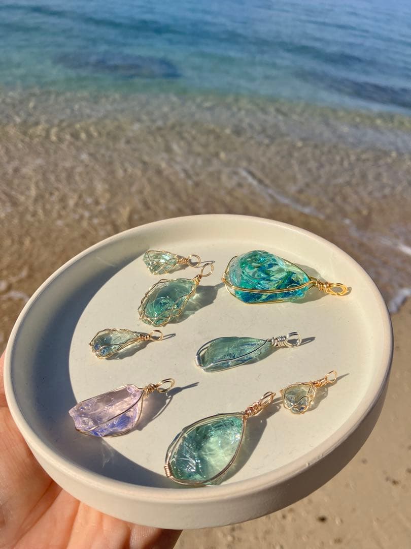 アンダラクリスタルのペンダントトップ（シアンエンジェル）