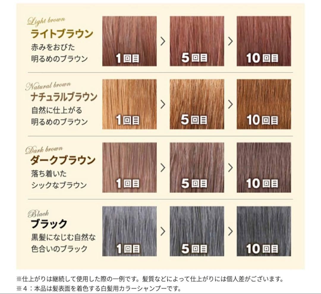 利尻昆布 白髪用カラーシャンプー 2本セット　ダークブラウン
