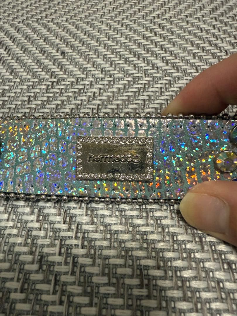 hermetic crystal belt ブルー