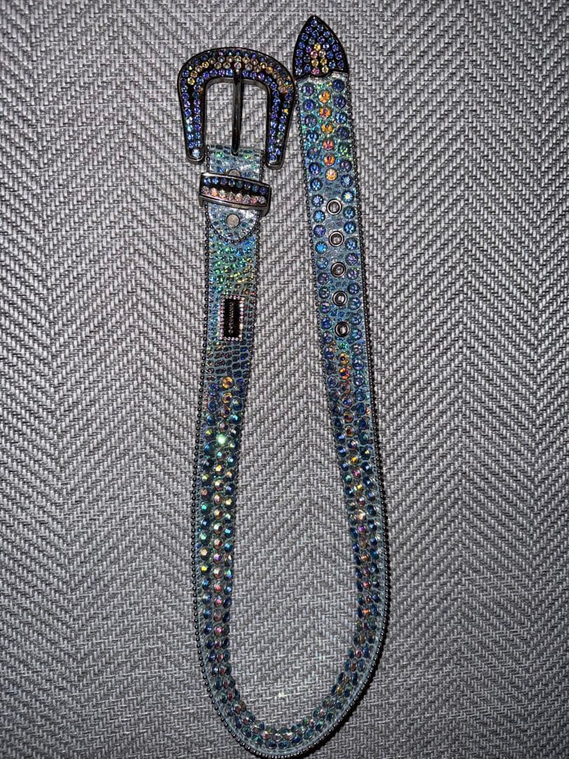 hermetic crystal belt ブルー