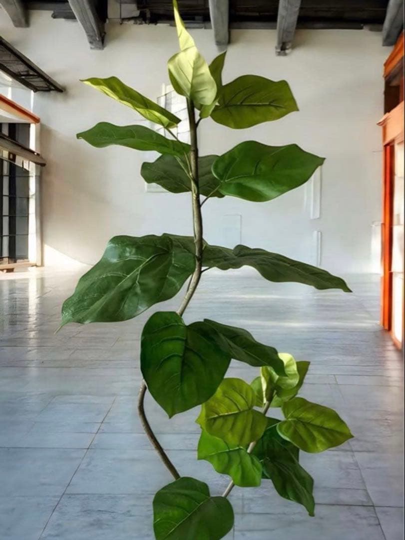 光触媒　人工観葉植物　ウォールグリーン　フェイクグリーン　2本ウンベラータ115