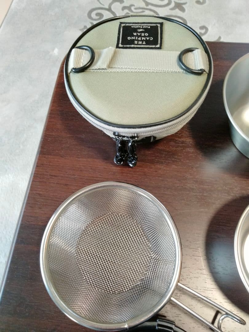 チタンウッドストーブ焚き火台&シェラカップ炊飯セット