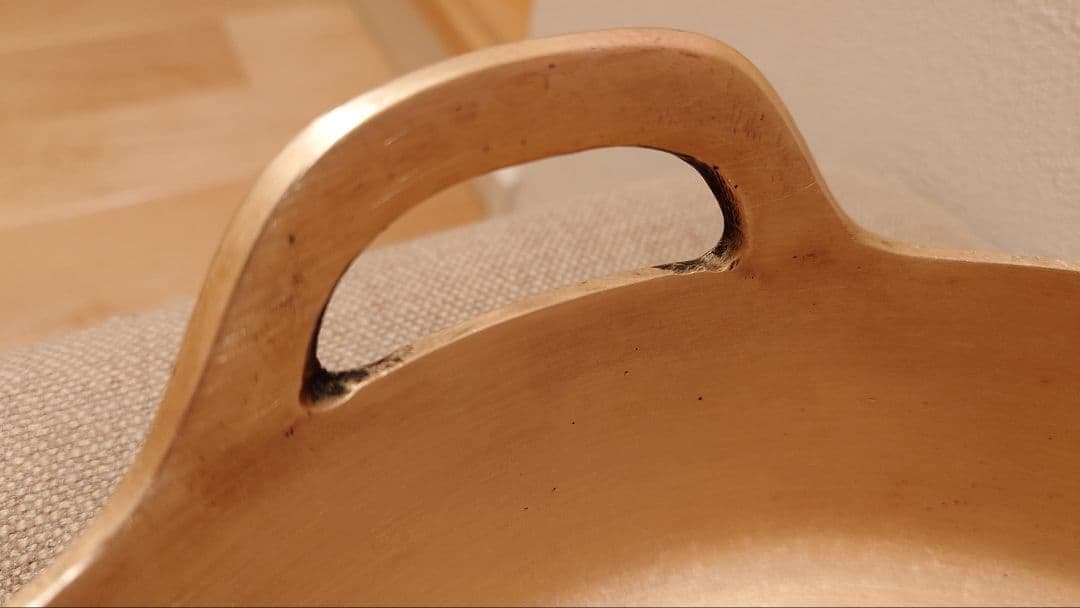 希少 有次 平井鋳造所 30cm 3mm厚 砲金 天ぷら鍋 送料込み