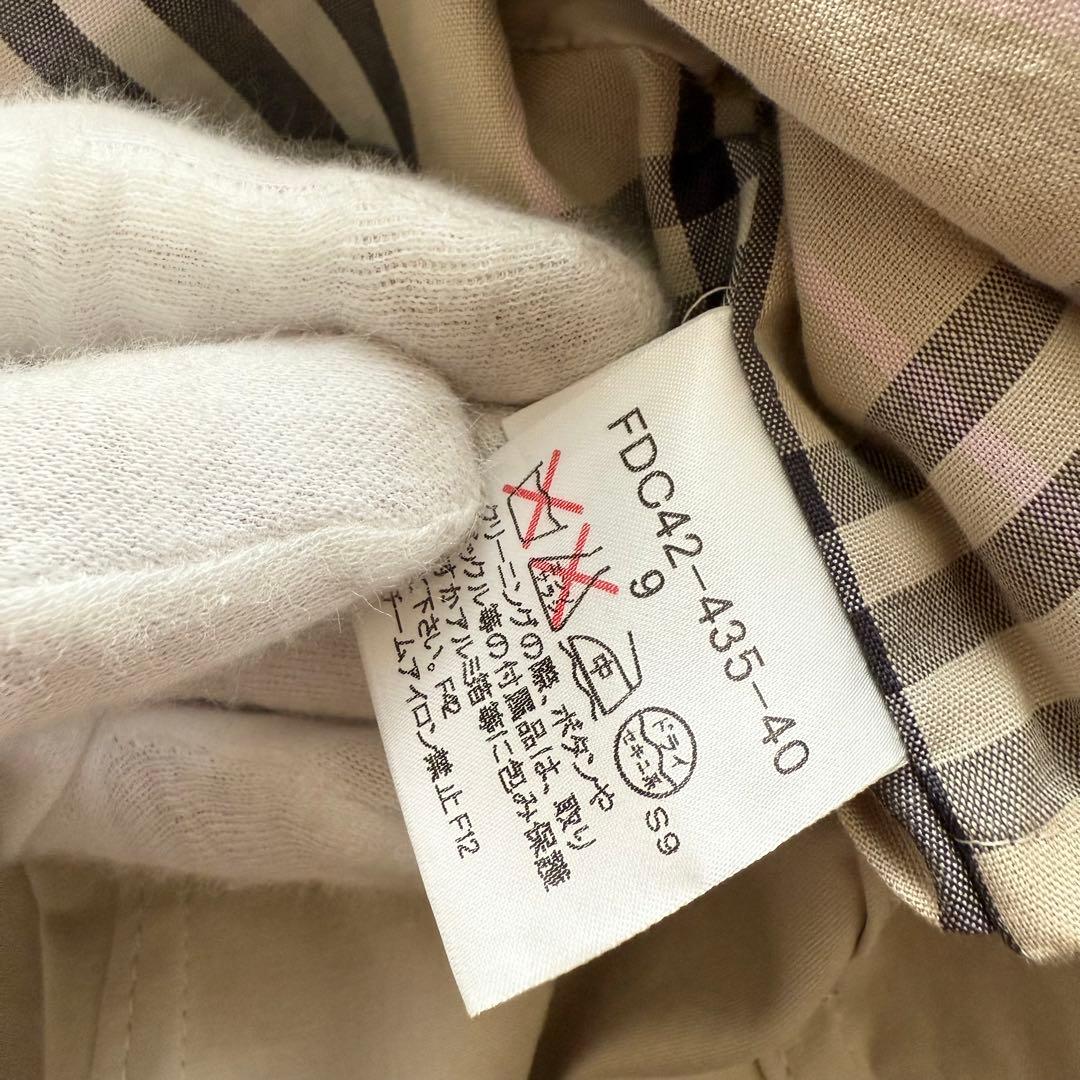 バーバリーロンドン　トレンチコート　ノバチェック　ベルト　9 ベージュ