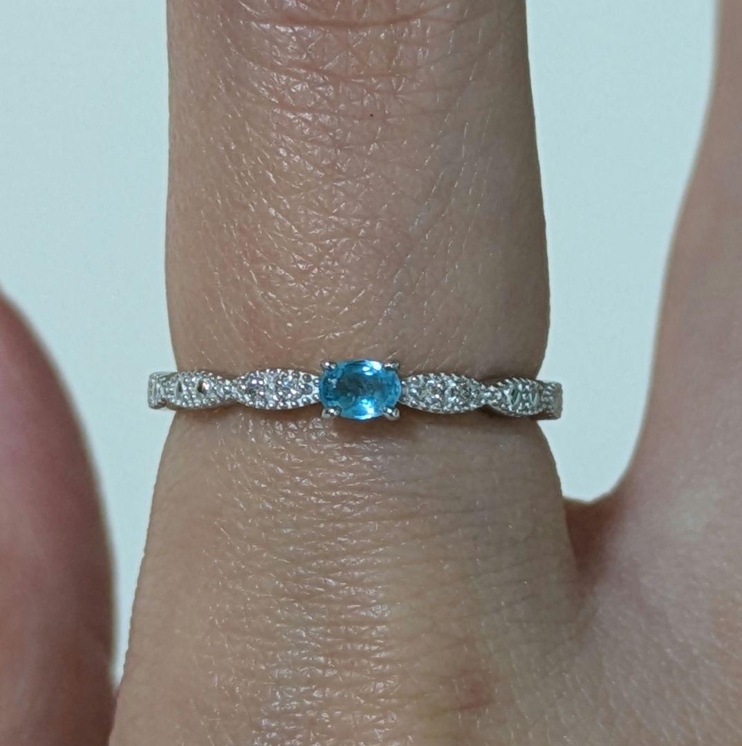 ゆ*か様 銅2.50%パライバトルマリン0.101ctリング