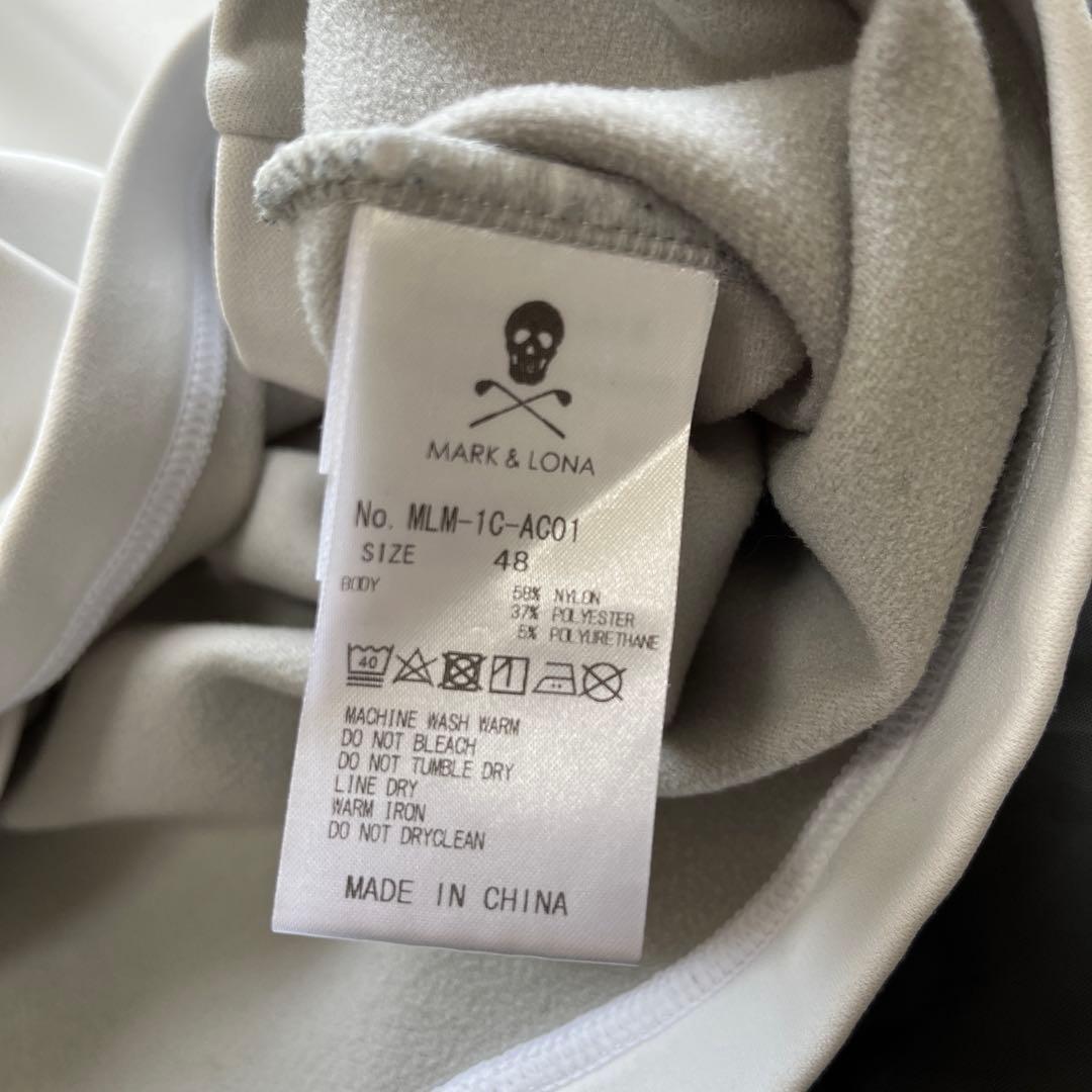 マークアンドロナ　近年　ハーフジップ スウェット　裏起毛　ロゴ　L