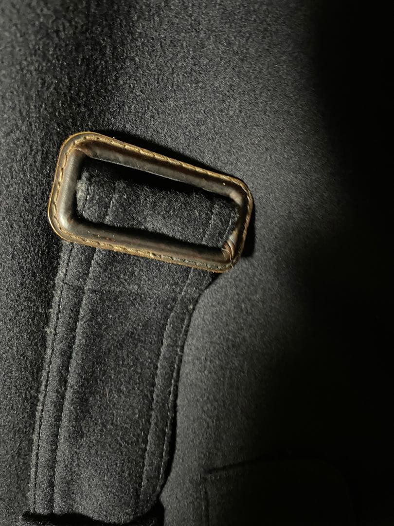 【bugatti】ネイビーベルテッドコート