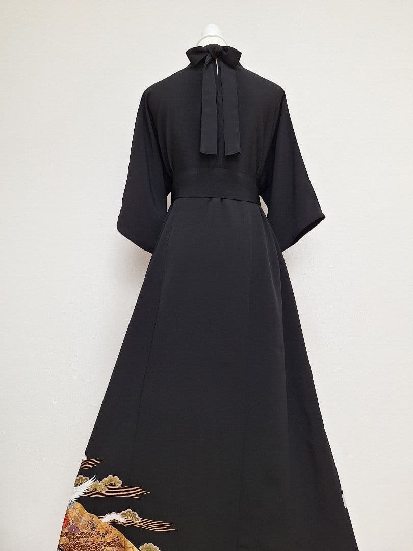 着物リメイクワンピース3618