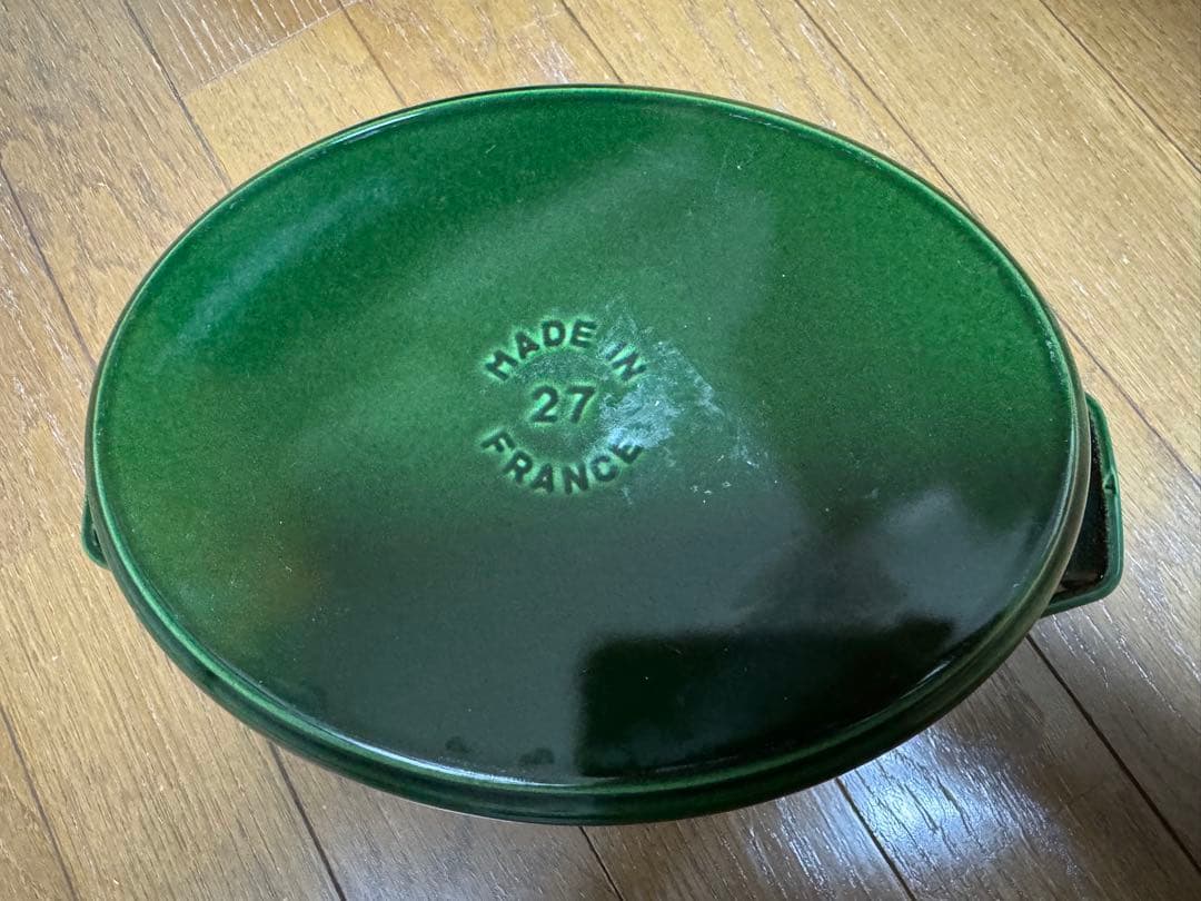ストウブ　ピコココット　オーバル　27cm バジルグリーン
