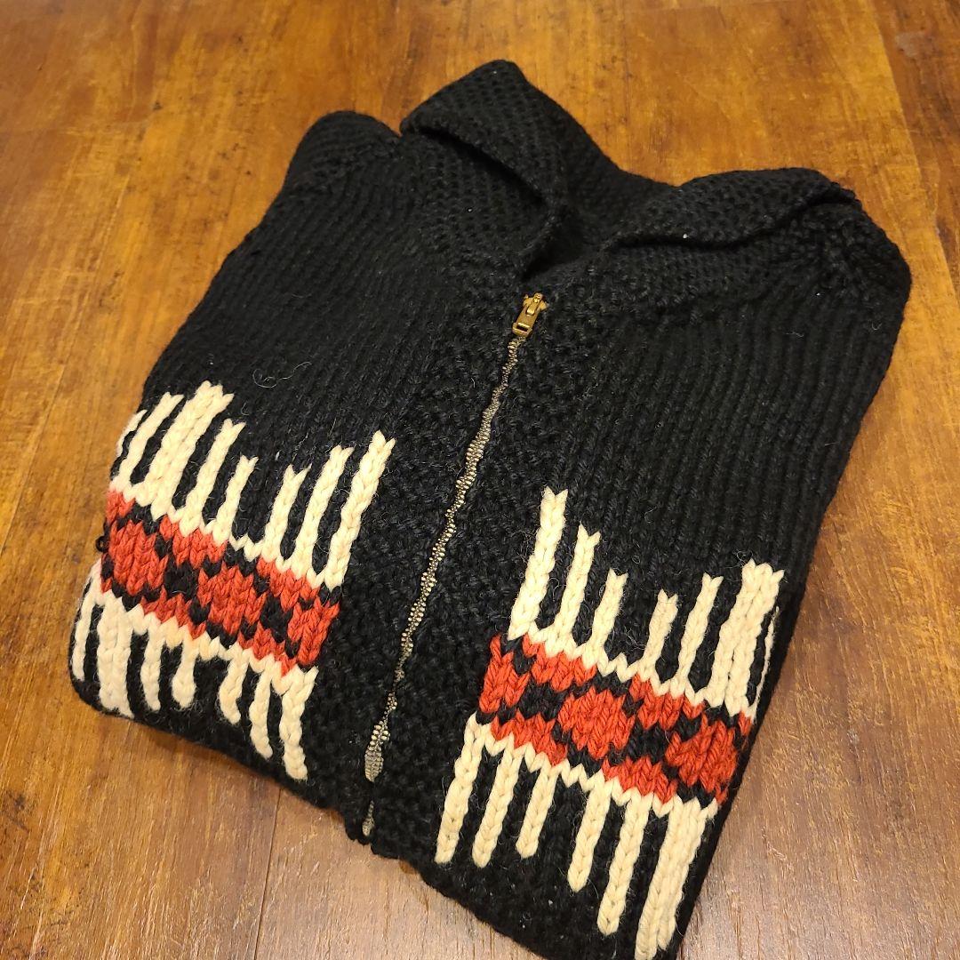 ヴィンテージ60s 1960sカウチン 希少ブラック　スペシャル