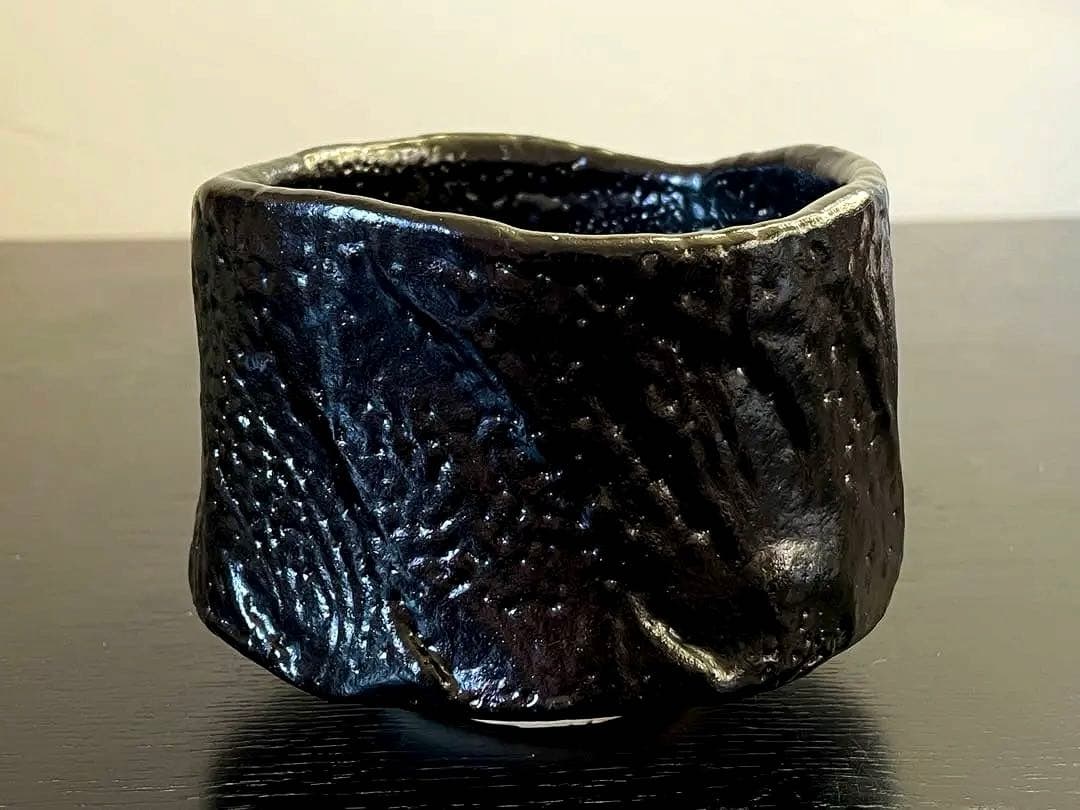利茶土ミルグリム/リチャードミルグリム/今古窯/引出黒茶碗/抹茶茶碗