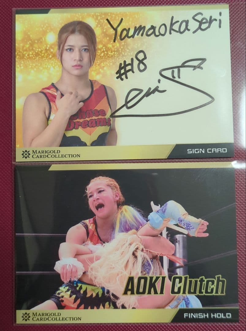 MARIGOLD 山岡聖怜 公式トレーディングカード 直筆サインカード