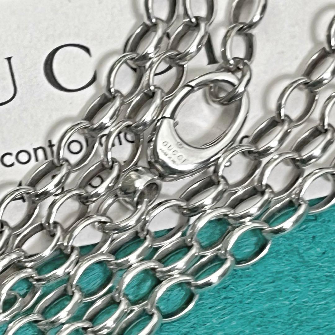 美品　GUCCI 3.2ミリ シルバー925 チェーンネックレス