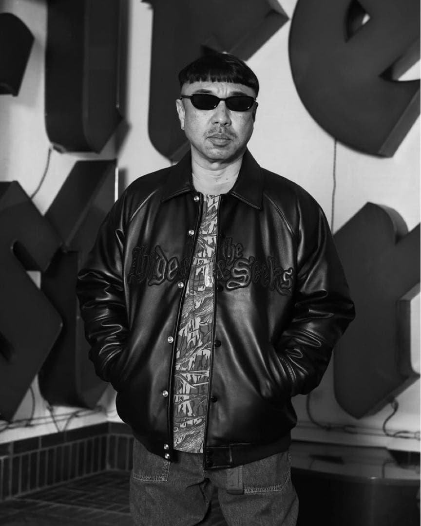 s*様 定価以下HideandSeek Leather Varsity Jack