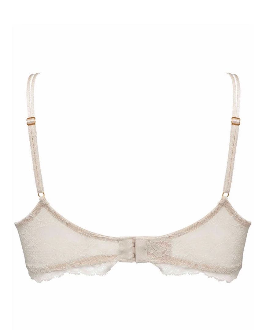 アウターにひびきにくい3/4カップブラジャーフローラルワコールyue ユエ