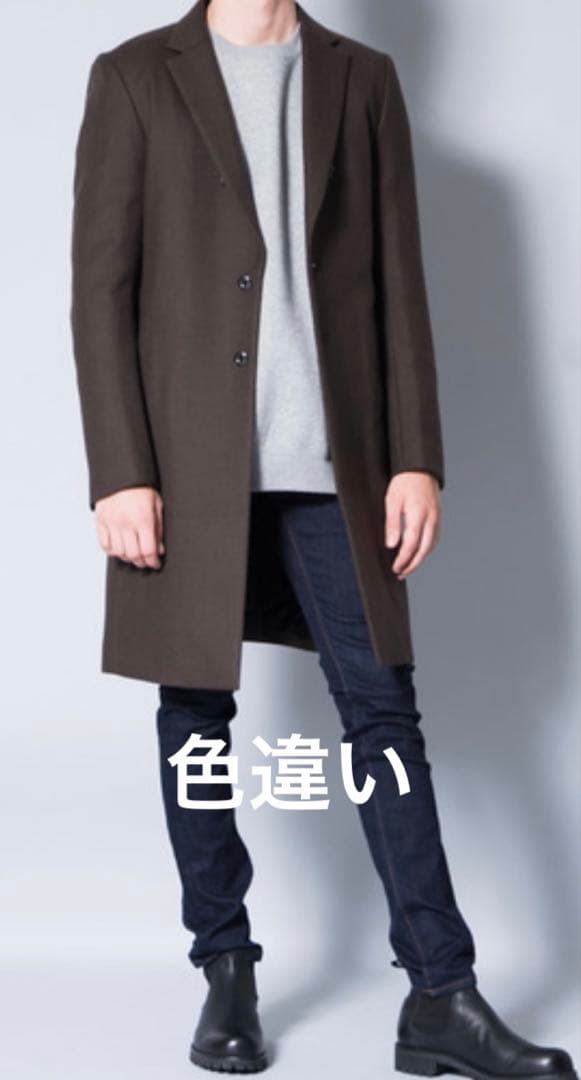 ATTACHMENT カシミヤ混メルトン チェスターコート