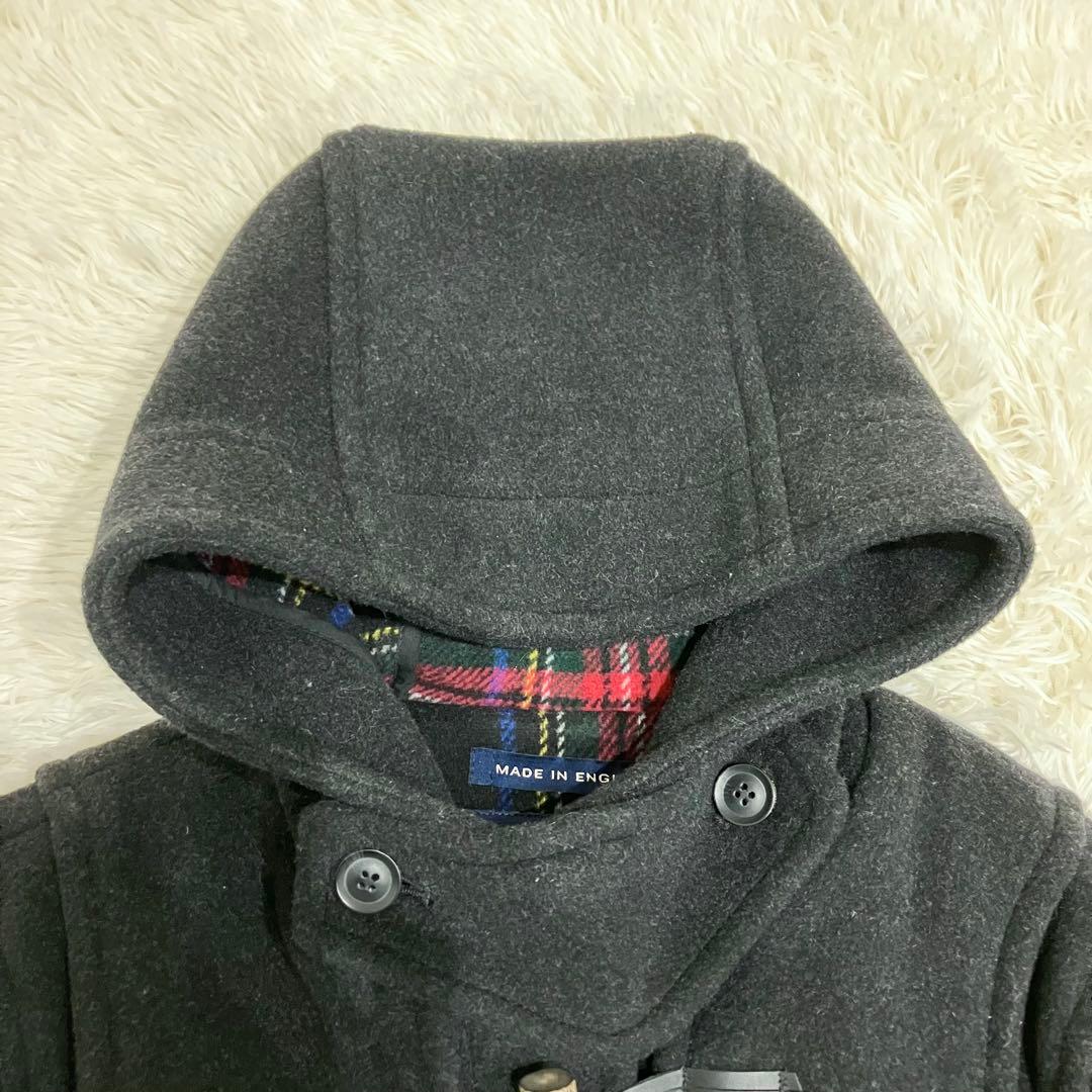 クリスマスカラー✨　ロンドントラディション　ダッフルコート　チェック柄　Lサイズ