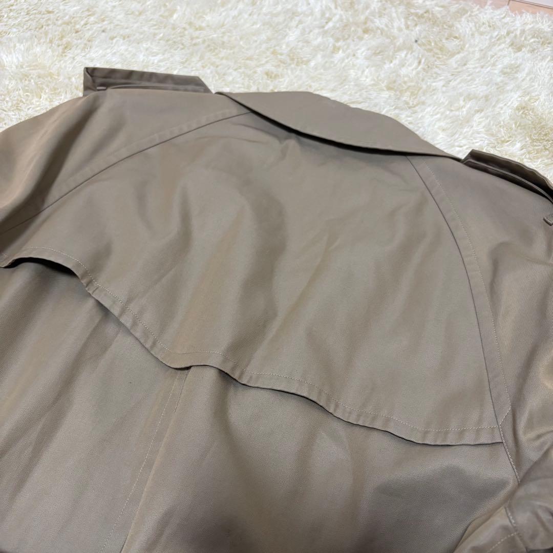 【大人気】バーバリー トレンチコート ノバチェック 玉虫色 カーキ マキシ丈