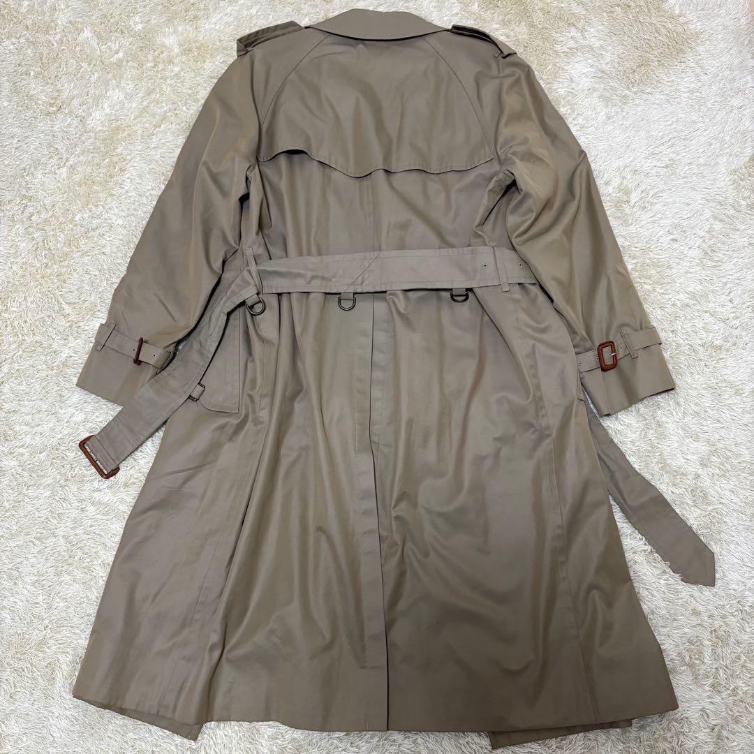 【大人気】バーバリー トレンチコート ノバチェック 玉虫色 カーキ マキシ丈