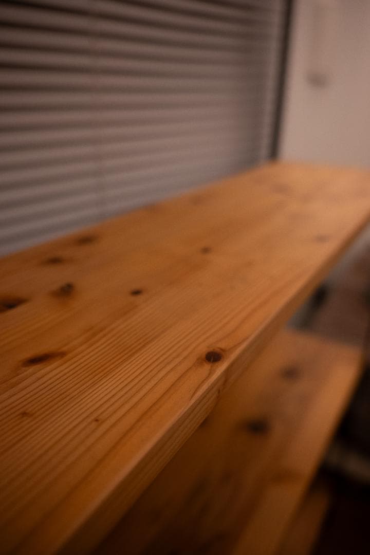 Kanademono THE SHELF/杉無垢材 × Black Steel