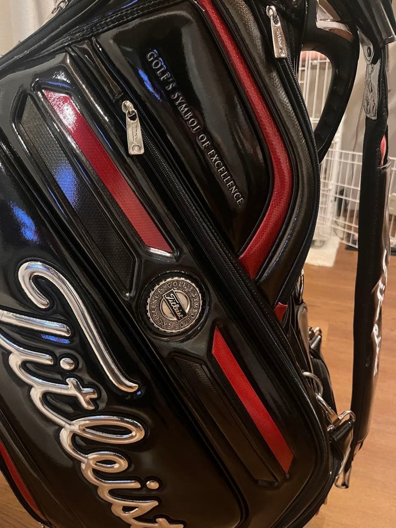 Titleist キャディバッグ ブラック/レッド