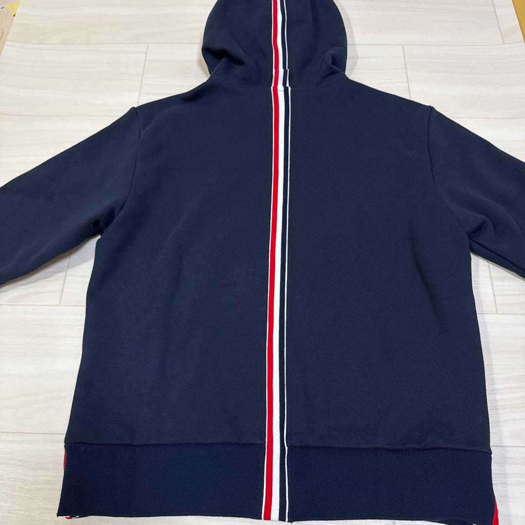 THOM BROWNE トムブラウントリコロールネイビー パーカー SIZE 1