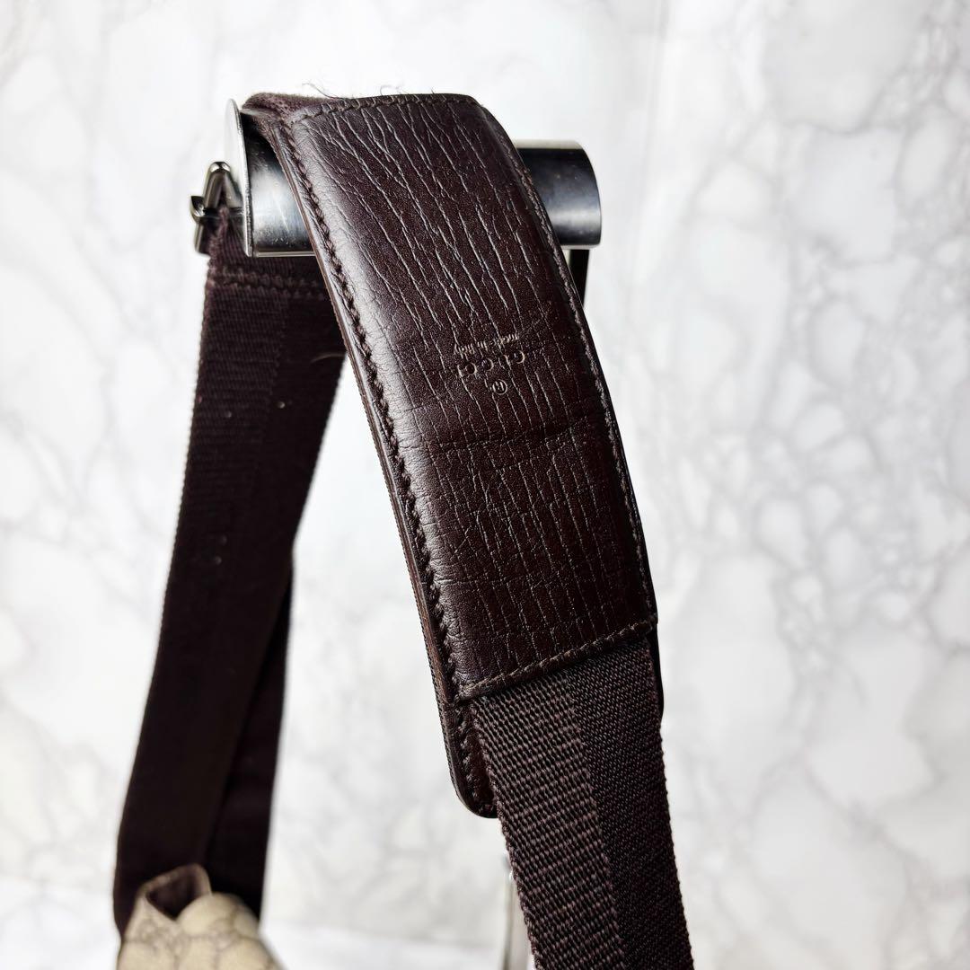 061 極美品 GUCCI メッセンジャーバッグ ショルダーバッグ PVC x6