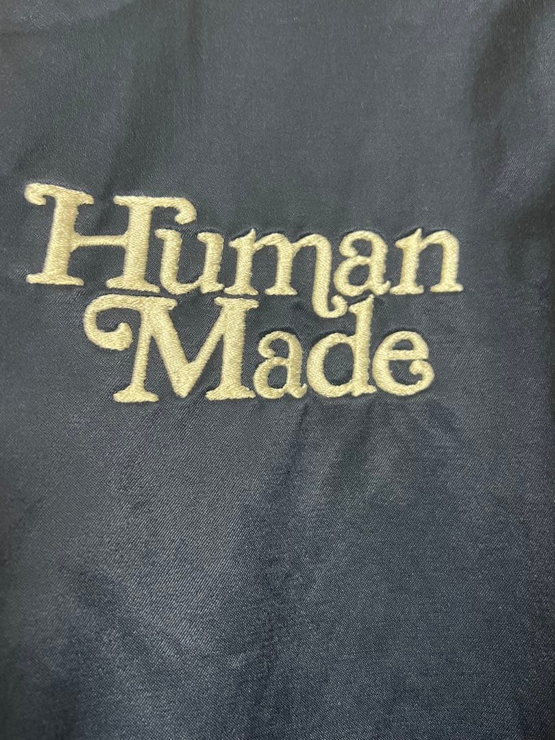 ラ*ン様 Human Made スカジャン ネイビー/ホワイト/ピンク