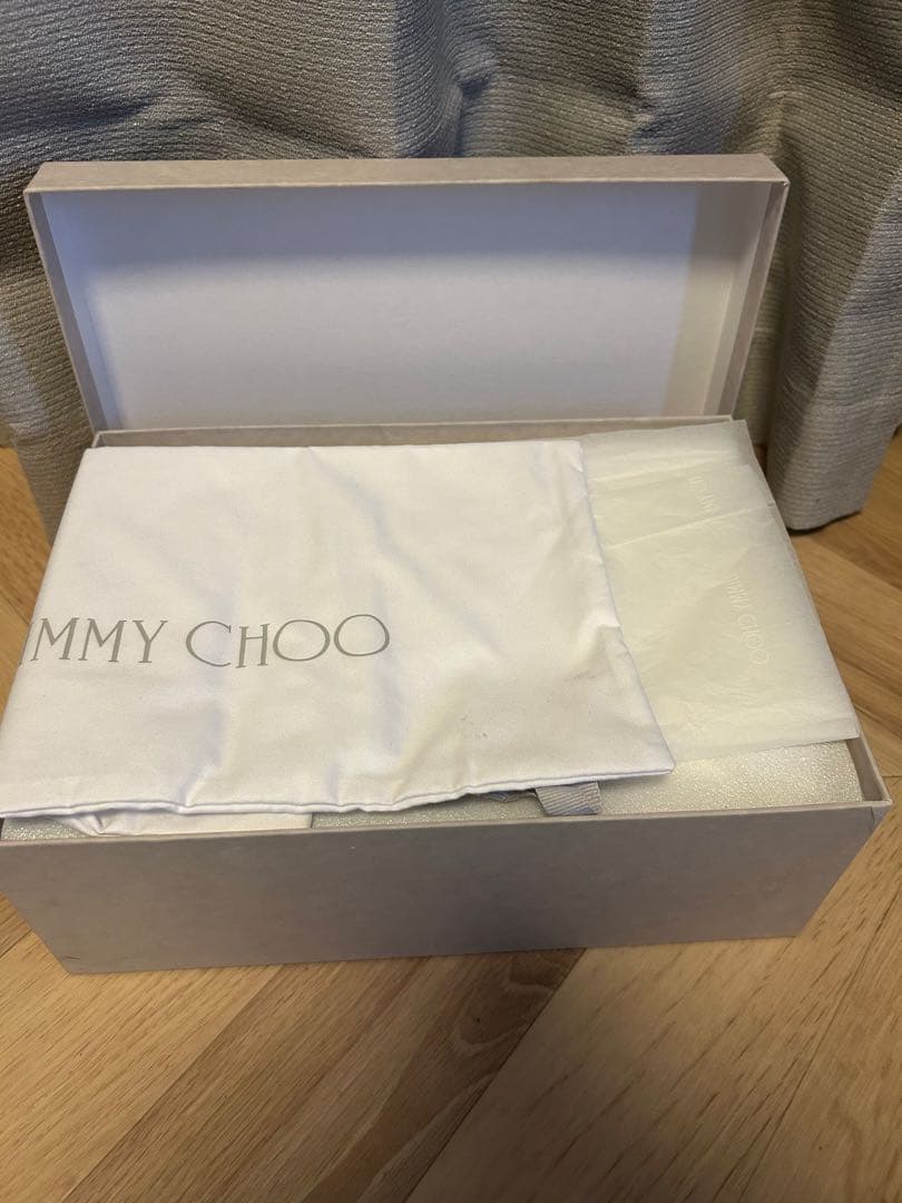Jimmy Choo スリングバックパンプス ホワイト/ベージュ