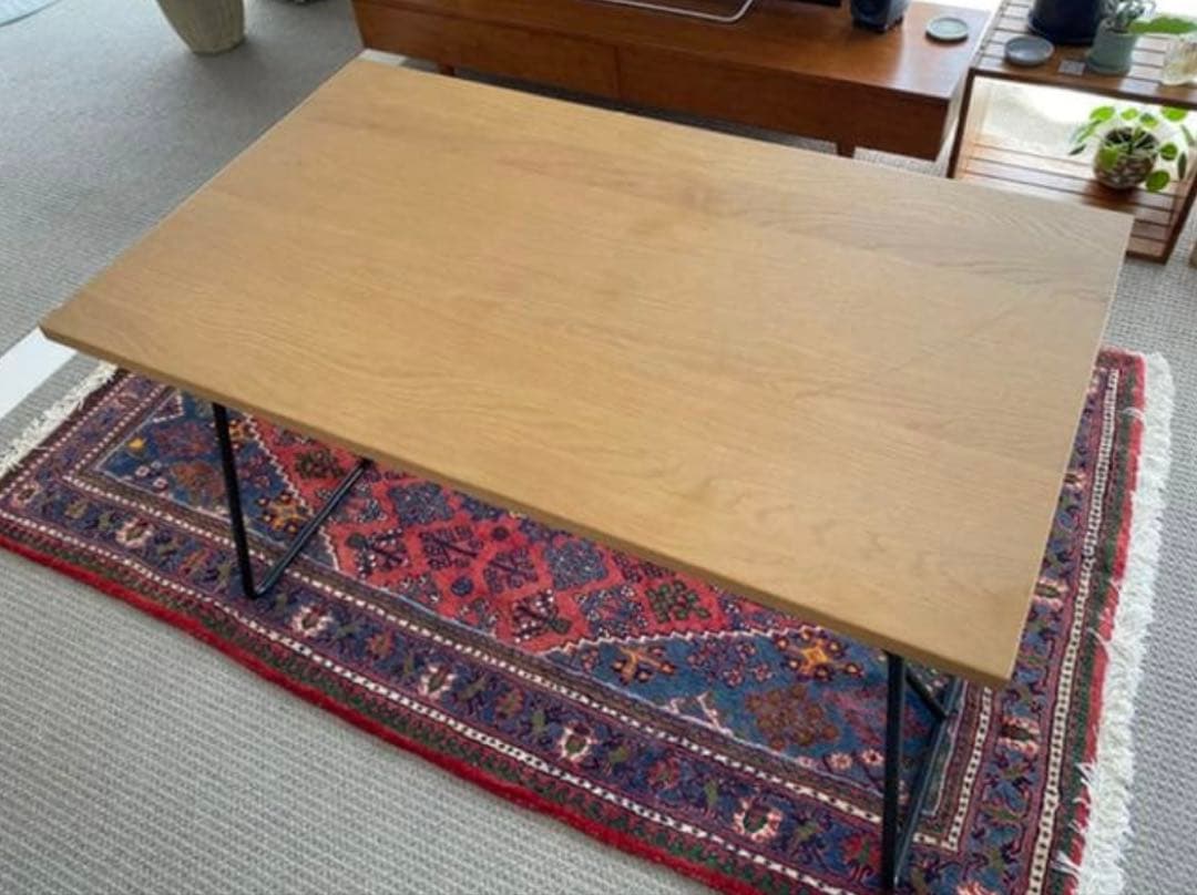 無印良品　折りたたみテーブル幅120cm オーク材