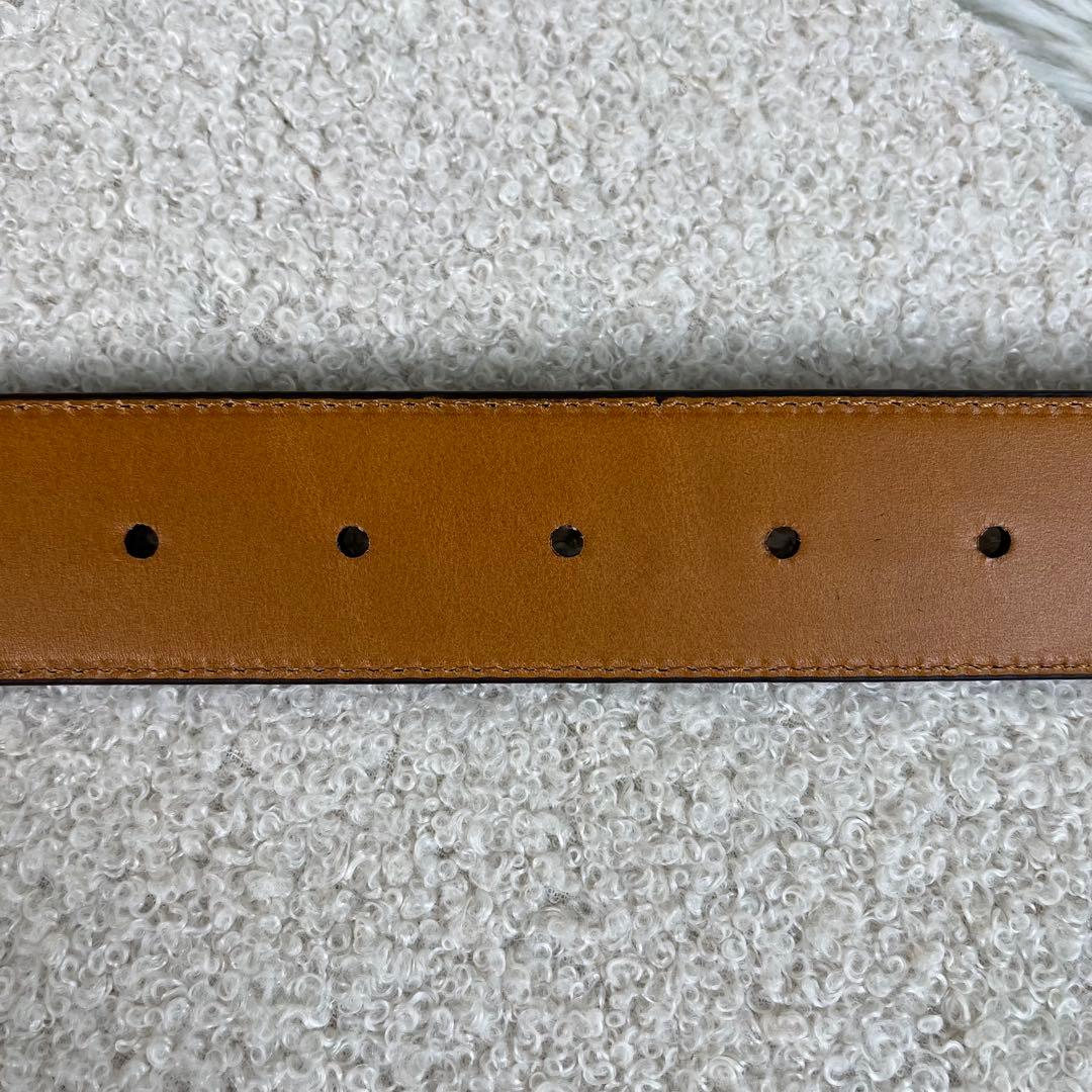 未使用級　MAGNANNI ベルト　レザー　ブラウン　保存袋付き