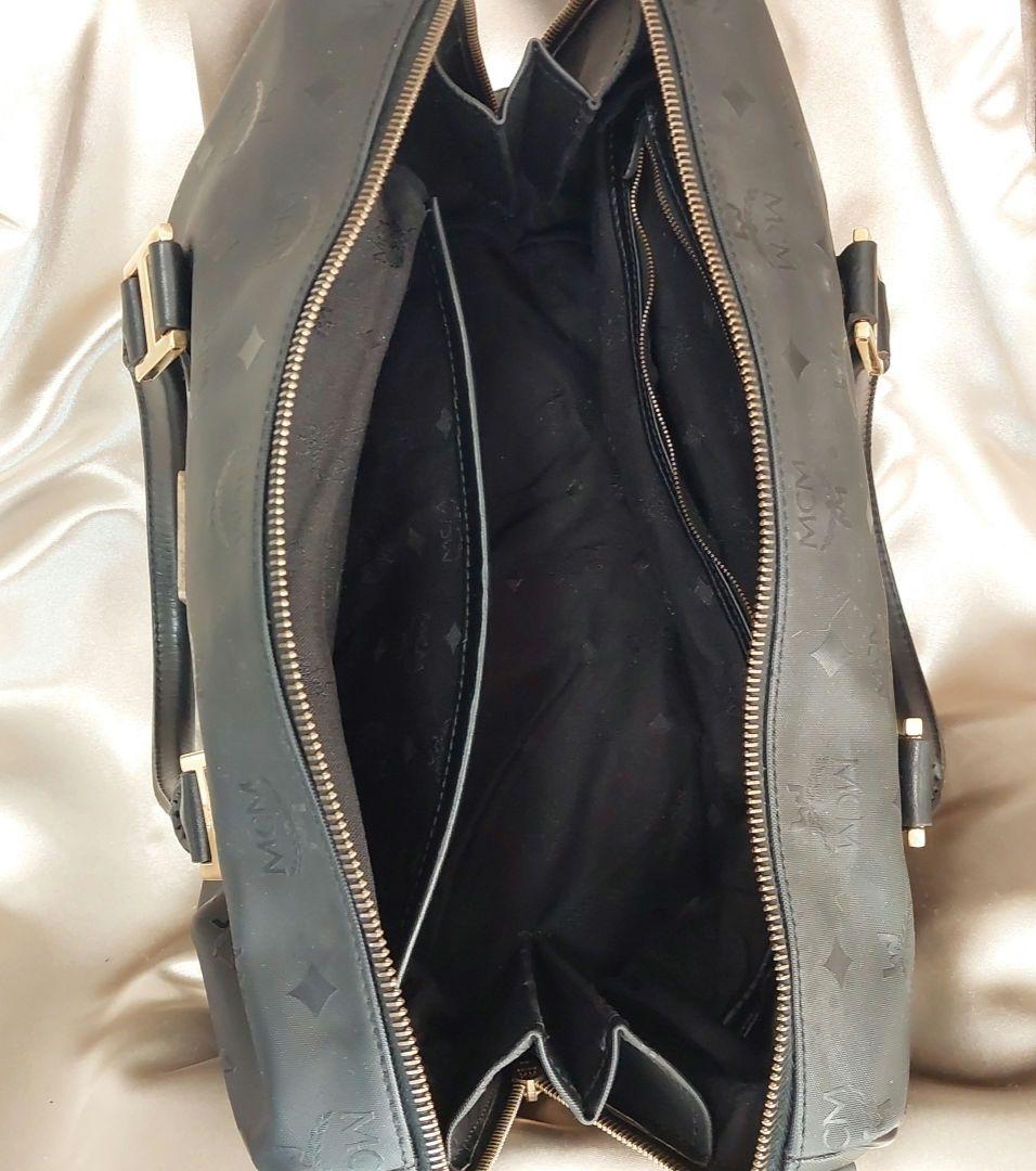 MCM　ボストンバッグ　黒　昭和レトロ　レトロ　バック　ブランド　ヴィンテージ