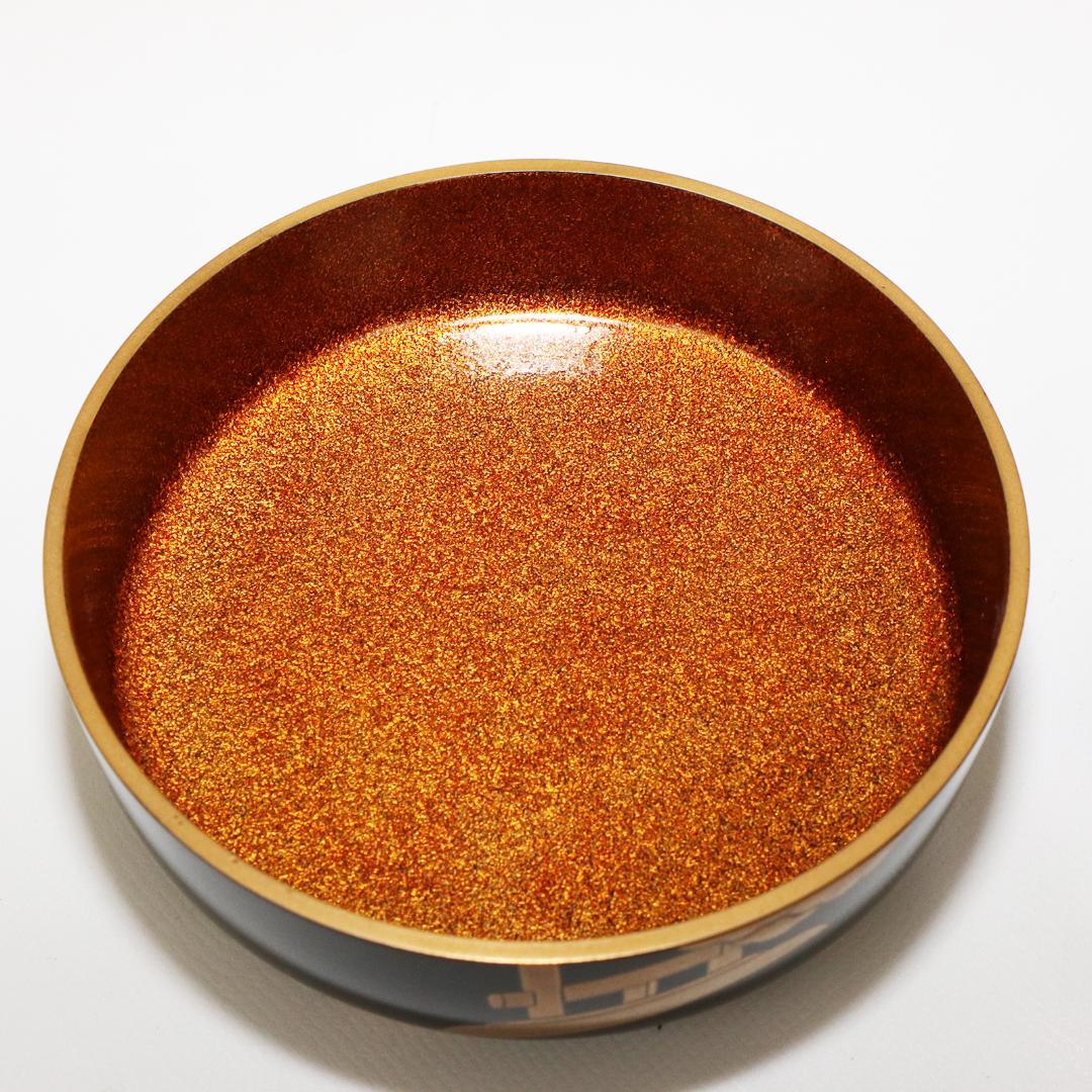 輪島塗　住吉 蒔絵 平棗 新出光峯 共箱