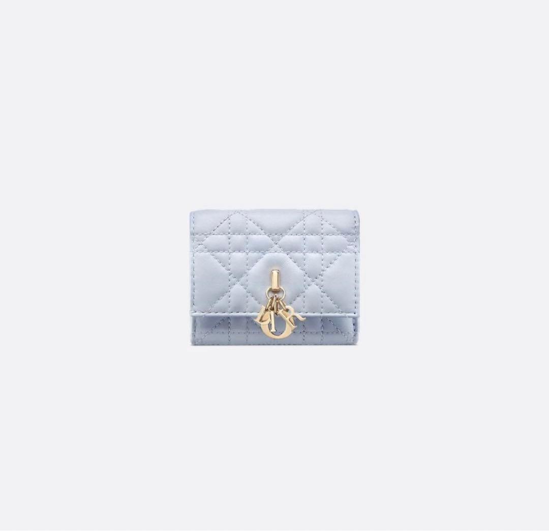 【新品未使用】 DIOR ウォレット 三つ折り財布 シャツブルー 限定品
