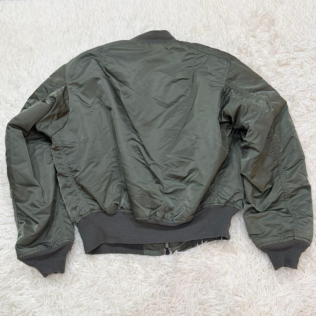 737　アルファインダストリーズ　USA製　L　MA-1　カーキ