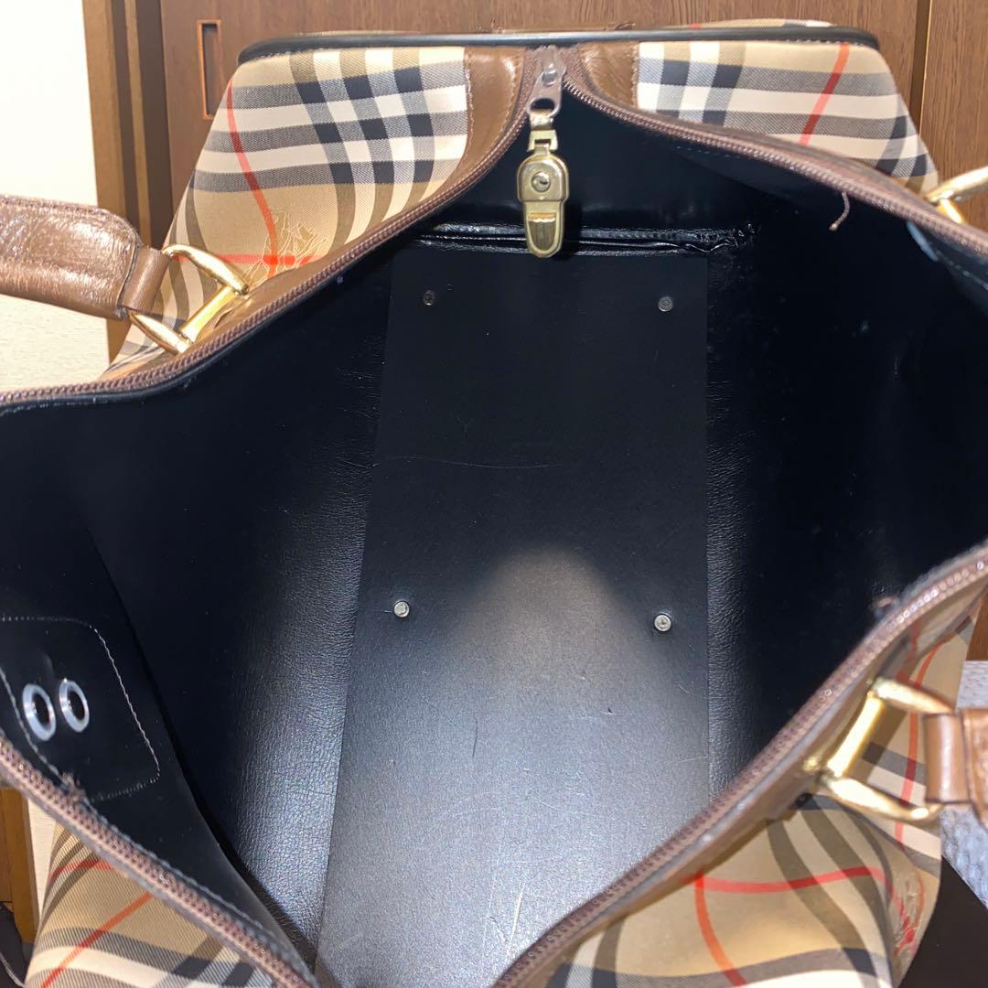 ★ 新年セール★Burberry ボストンバッグ チェック柄 良好