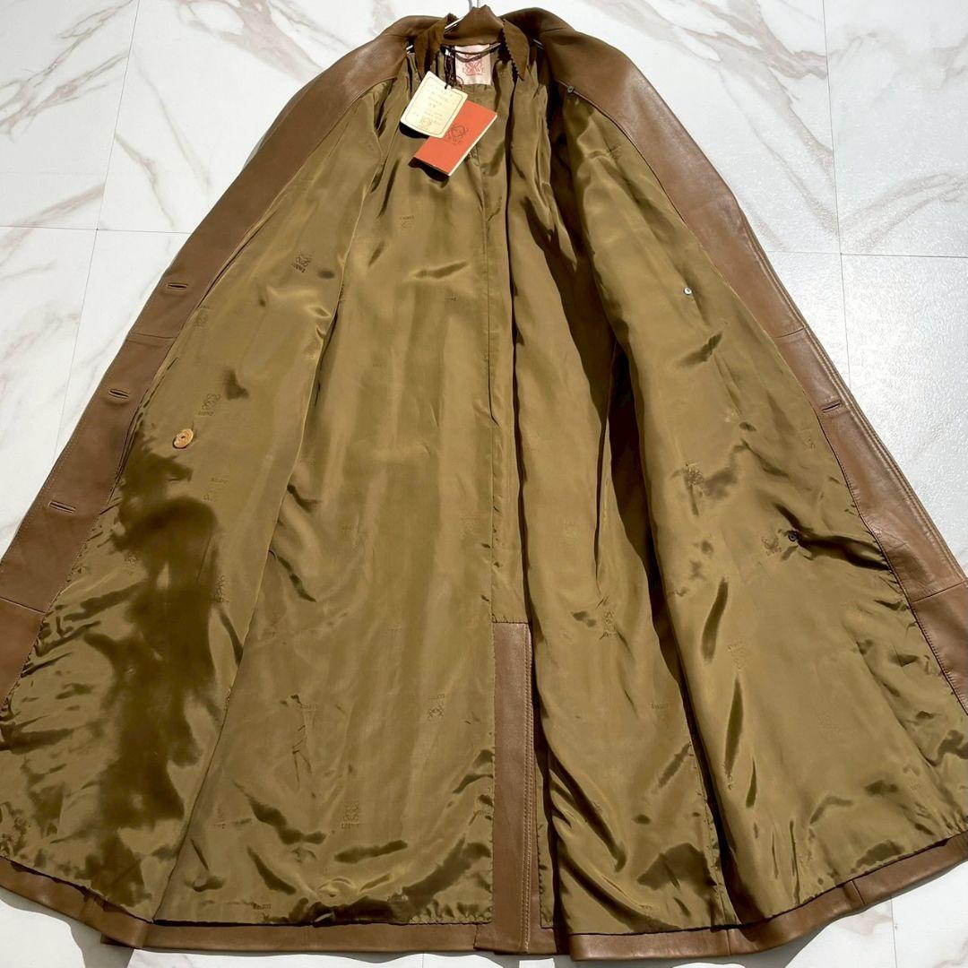 タグ付き極美品！ LOEWE ロエベ 極上ラムレザー ロングコート 38 L