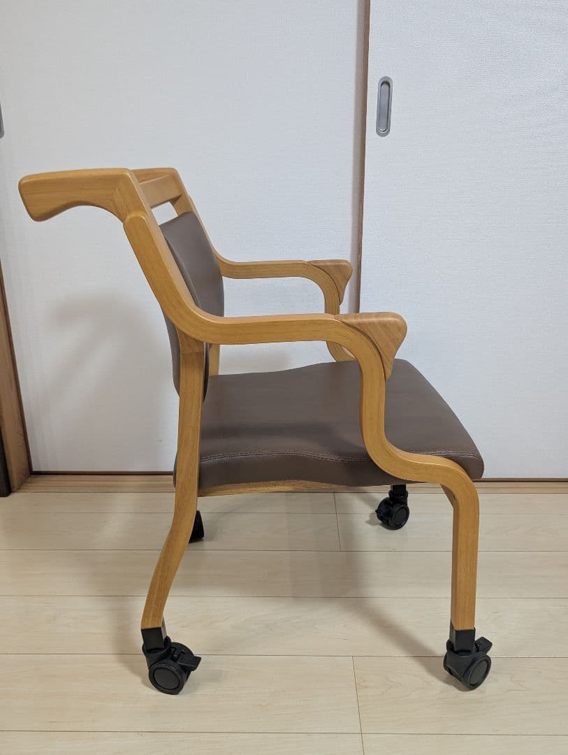 美品　貞苅椅子製作所　介護チェア　Care-118-AC キャスター付