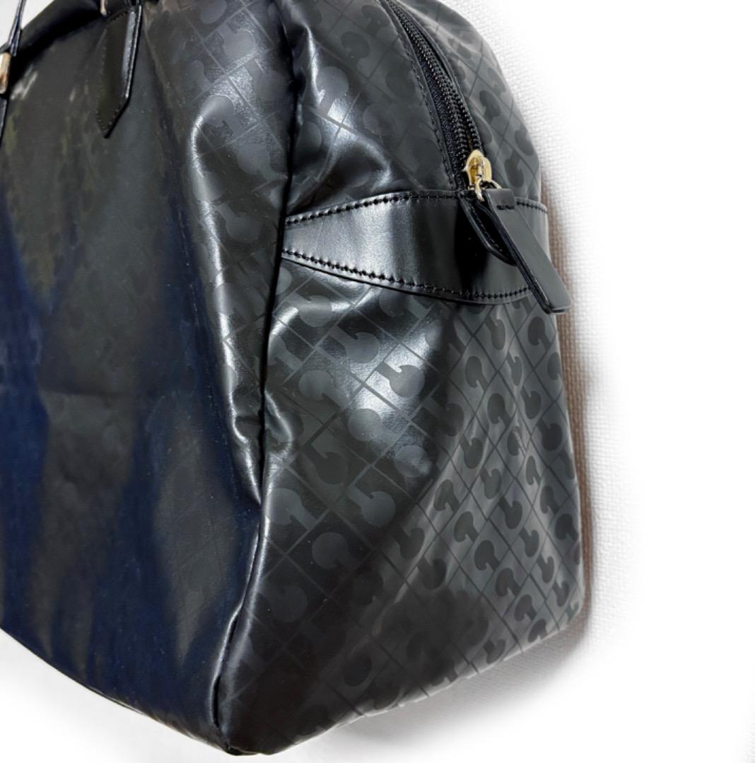 美品【ゲラルディーニ GHERARDINI】ソフティ ボストンバッグ　肩がけ 黒
