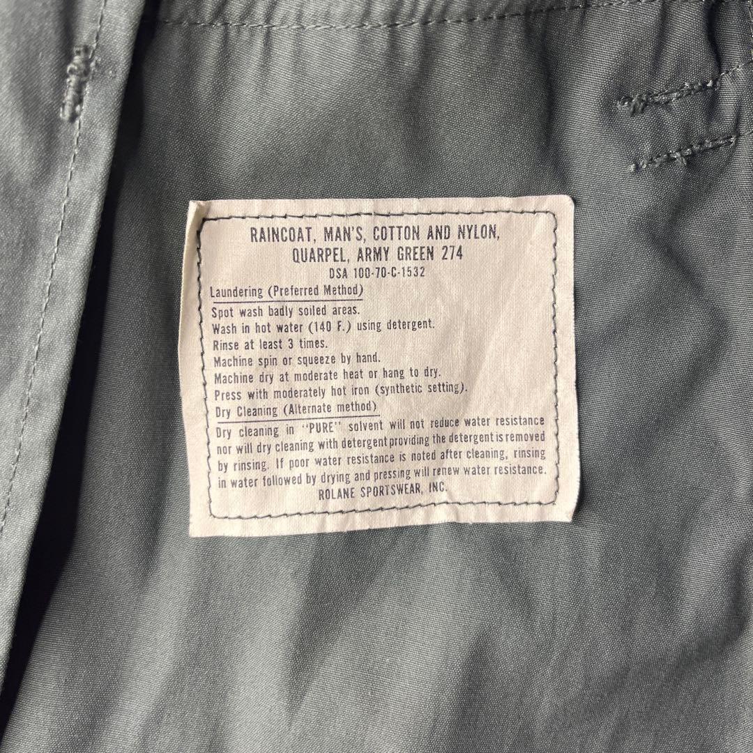 US Army トレンチコート　70年製ヴィンテージ