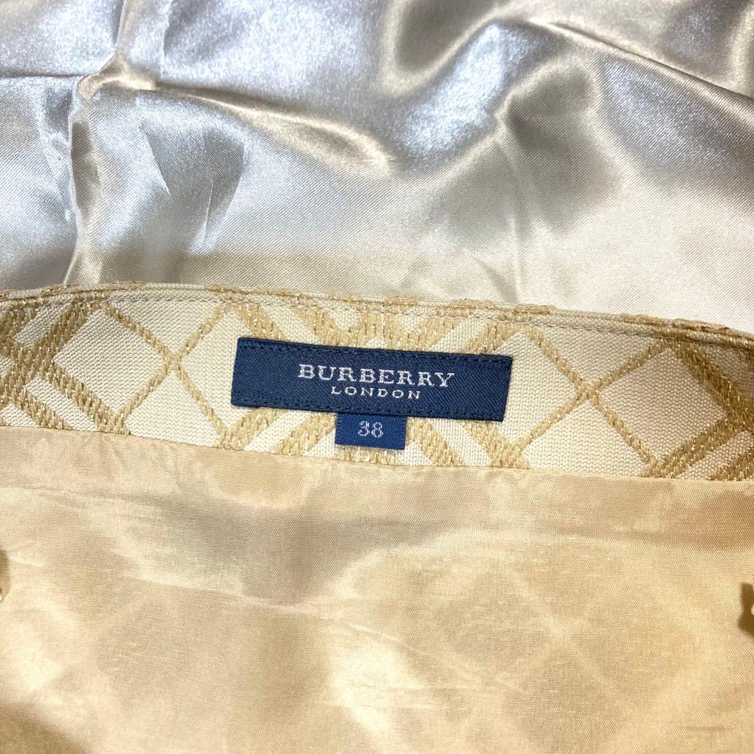 極美品✨BURRBERRY LONDON ミディスカート　チェック　ウール混